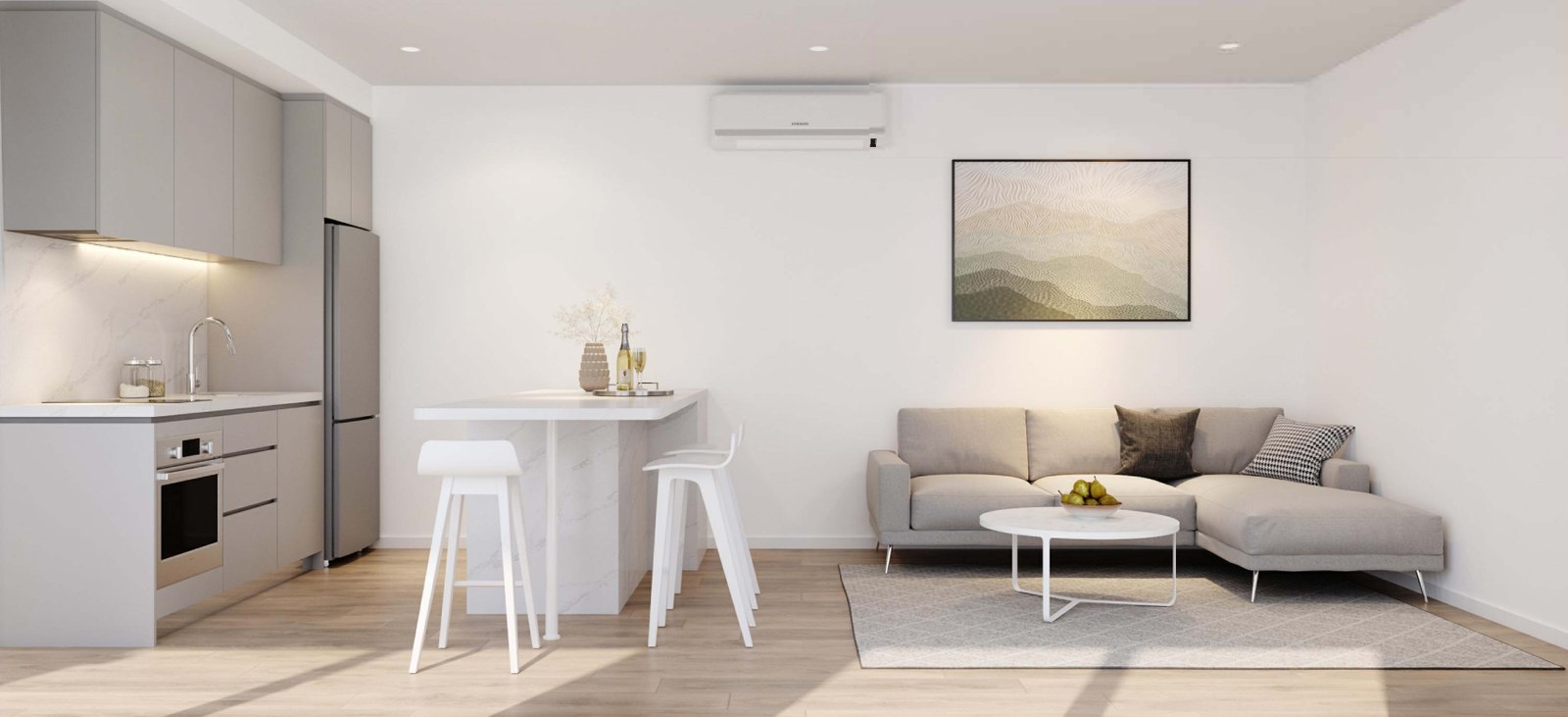The Classic - Living & kitchen · Master Modular Homes & Granny Flat