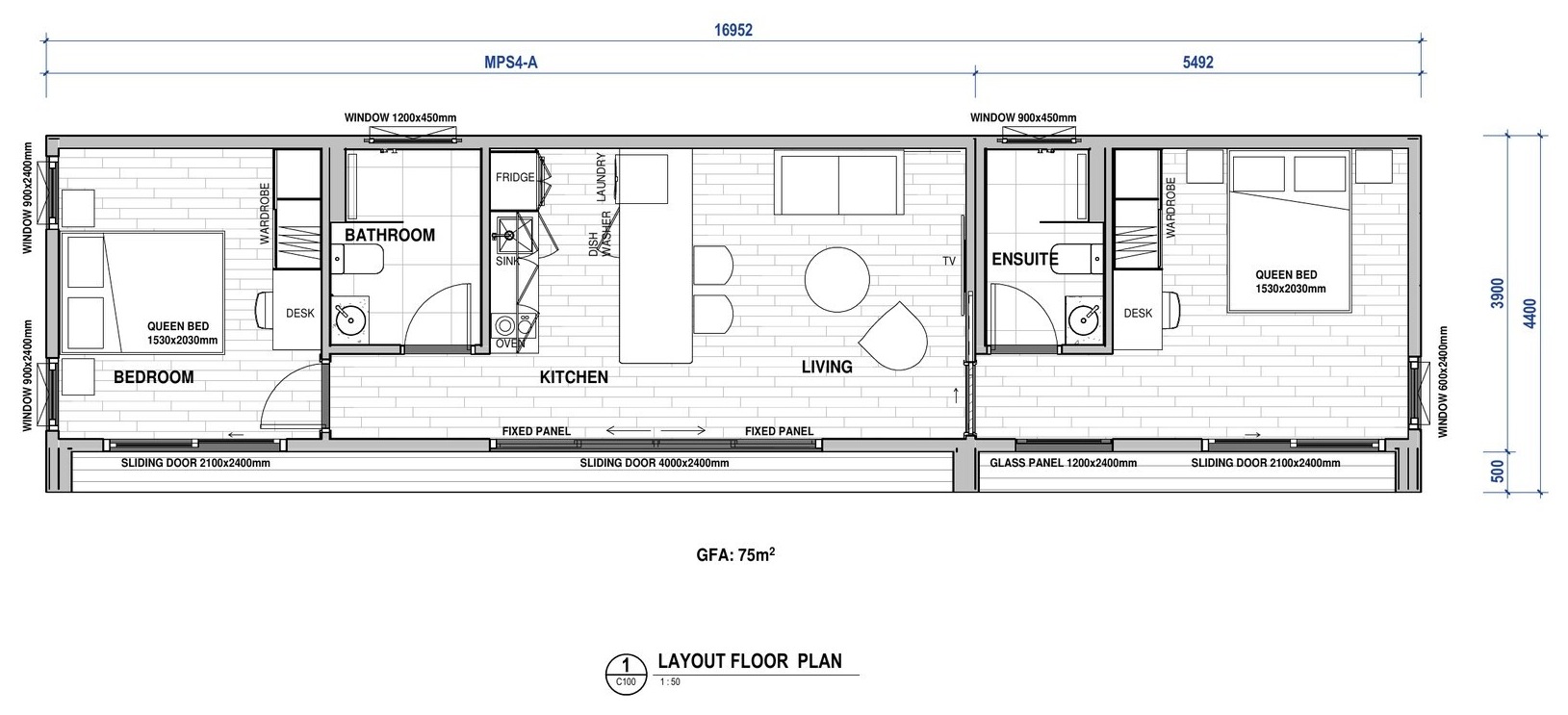 The Classic - Floor Plan · Master Modular Homes & Granny Flat